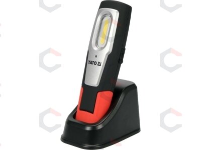 Darbo lempa akumuliatorinė | 6W COB, 600LM + 250LM, LI-ION 3.7V 2600MAH, IK07, IP54, CRI80 (YT-08558) Darbo lempa akumuliatorinė | 6W COB, 600LM + 250LM, LI-ION 3.7V 2600MAH, IK07, IP54, CRI80 (YT-08558)
