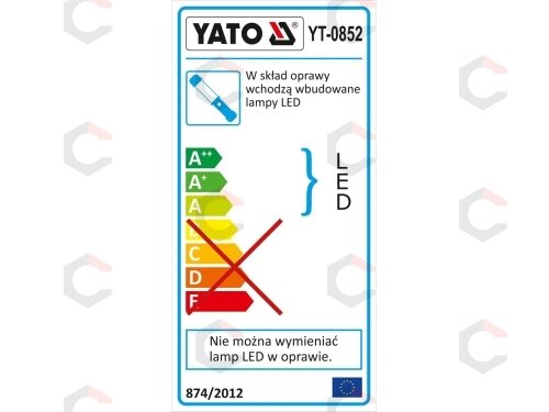 Darbo lempa akumuliatorinė | 60+1 Led (YT-0852) 5 Darbo lempa akumuliatorinė | 60+1 Led (YT-0852) 5