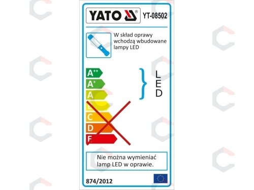 Darbo lempa | COB+1Led / 180 LUM | LED MAGNET | Aku Li-Ion (YT-08502) 8 Darbo lempa | COB+1Led / 180 LUM | LED MAGNET | Aku Li-Ion (YT-08502) 8
