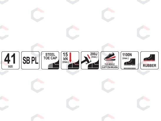 Darbiniai sportiniai batai PORTO SB PL | 41 dydis (YT-80672) 9 Darbiniai sportiniai batai PORTO SB PL | 41 dydis (YT-80672) 9