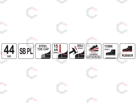 Darbiniai sportiniai batai PORTO SB PL | 44 dydis (YT-80675) 9