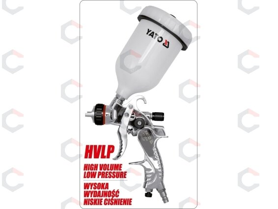 Dažymo pistoletas | HVLP | 600 cm³ | Ø 1.4 mm (YT-2340) 2 Dažymo pistoletas | HVLP | 600 cm³ | Ø 1.4 mm (YT-2340) 2