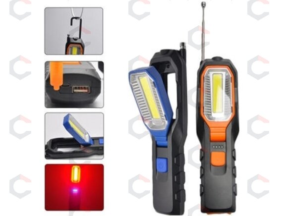 Darbo lempa akumuliatorinė | 5W COB LED | USB | 280+80 LM | su magnetiniu griebtuvu (YD-6302B) Darbo lempa akumuliatorinė | 5W COB LED | USB | 280+80 LM | su magnetiniu griebtuvu (YD-6302B)