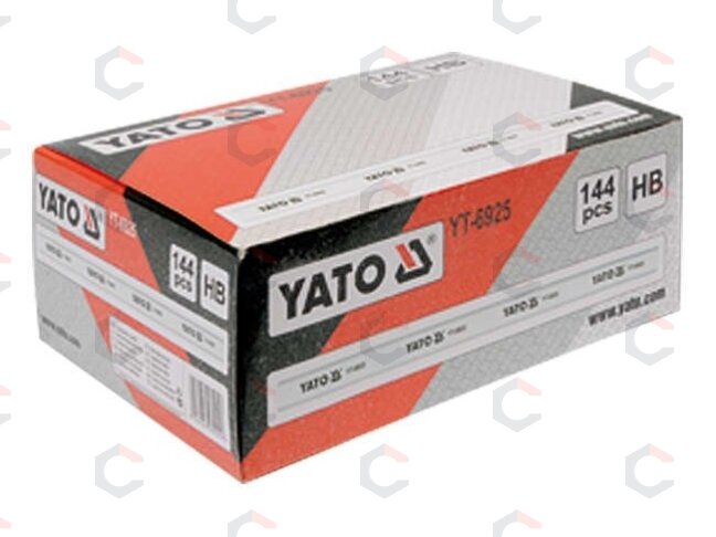 Dailidės pieštukas, dažytas baltai HB, 245mm, 144 vnt (YT-6925) 1 Dailidės pieštukas, dažytas baltai HB, 245mm, 144 vnt (YT-6925) 1