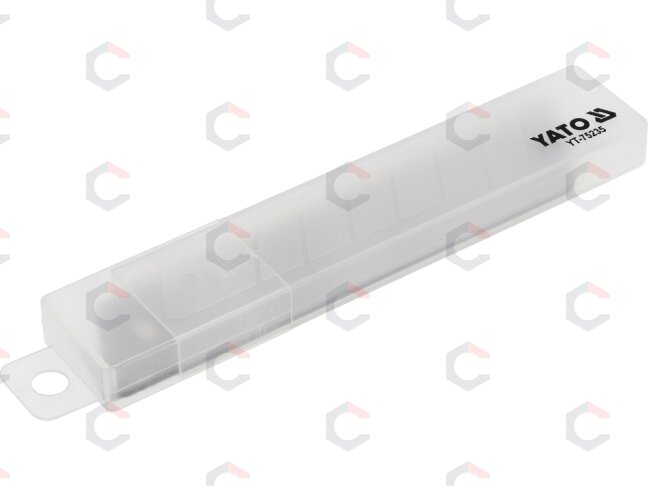 Dantytų atsarginių ašmenų rinkinys | SK5 | 125 × 25 × 0,7 mm | 3 vnt. (YT-75235) 3 Dantytų atsarginių ašmenų rinkinys | SK5 | 125 × 25 × 0,7 mm | 3 vnt. (YT-75235) 3