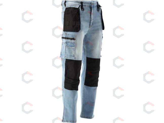 Darbinės kelnės | elastingi džinsai, mėlyna–juoda | L/XL (YT-79073) 1 Darbinės kelnės | elastingi džinsai, mėlyna–juoda | L/XL (YT-79073) 1
