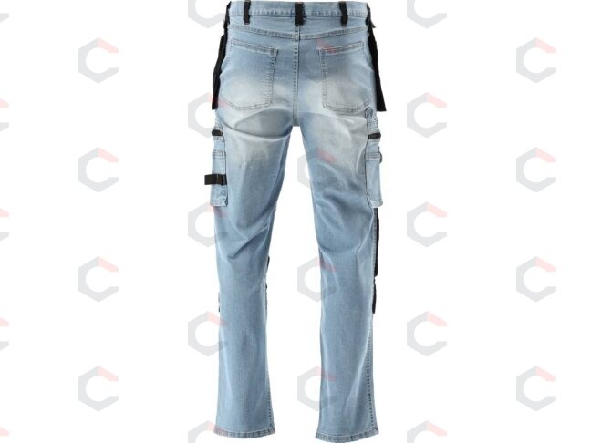 Darbinės kelnės | elastingi džinsai, mėlyna–juoda | L/XL (YT-79073) 4 Darbinės kelnės | elastingi džinsai, mėlyna–juoda | L/XL (YT-79073) 4