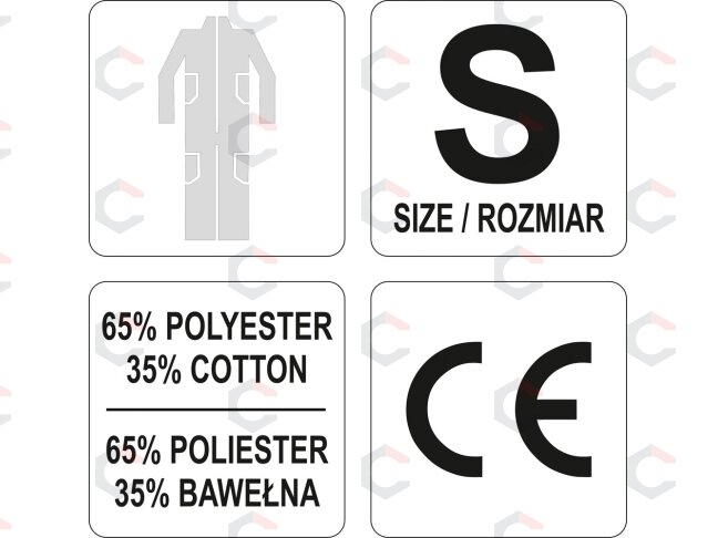 Darbinis kombinezonas pilkas S dydis (YT-80420) 2 Darbinis kombinezonas pilkas S dydis (YT-80420) 2