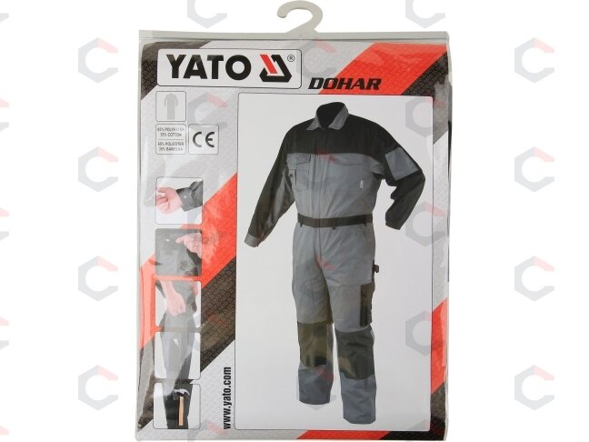 Darbinis kombinezonas pilkas XXL dydis (YT-80424) 3