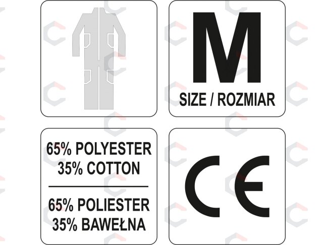 Darbinis kombinezonas smėlio spalva M dydis (YT-80431) 2