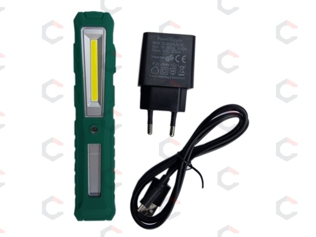 Darbo lempa akumuliatorinė Li-Ion, 1x2W COB LED (CW12) 1 Darbo lempa akumuliatorinė Li-Ion, 1x2W COB LED (CW12) 1