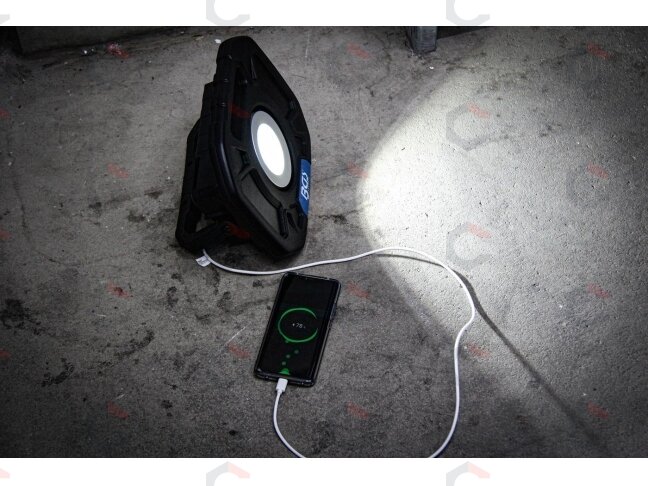 Darbo lempa | akumuliatorinė / powerbank | COB-LED | 40 W | su vidiniais garsiakalbiais (85332) 8 Darbo lempa | akumuliatorinė / powerbank | COB-LED | 40 W | su vidiniais garsiakalbiais (85332) 8