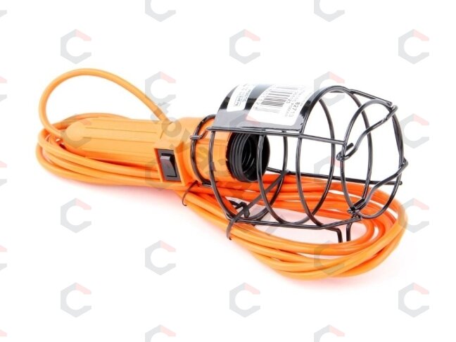 Darbo lempa "practic" 230V, 100W, metalinės grotelės, jungiklis, 5 m laidas (82713) 2 Darbo lempa "practic" 230V, 100W, metalinės grotelės, jungiklis, 5 m laidas (82713) 2