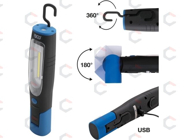 Darbo lempa su magnetu ir kabliu | COB LED (85324) 2 Darbo lempa su magnetu ir kabliu | COB LED (85324) 2