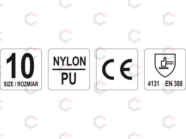 Darbo pirštinės pilkos | nailonas / poliuretanas | 10 dydis (YT-7472) 2 Darbo pirštinės pilkos | nailonas / poliuretanas | 10 dydis (YT-7472) 2
