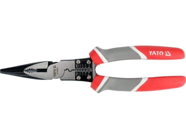 Daugiafunkcinės ilganosės replės Yato | 230 mm | 1–6 mm² (YT-20051) 1 Daugiafunkcinės ilganosės replės Yato | 230 mm | 1–6 mm² (YT-20051) 1