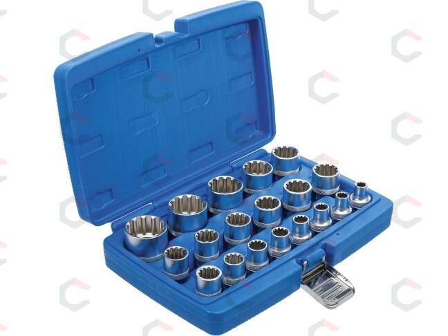 Daugiafunkcinių galvučių rinkinys | 12,5 mm (1/2") | 19 vnt. (2152) 1 Daugiafunkcinių galvučių rinkinys | 12,5 mm (1/2") | 19 vnt. (2152) 1