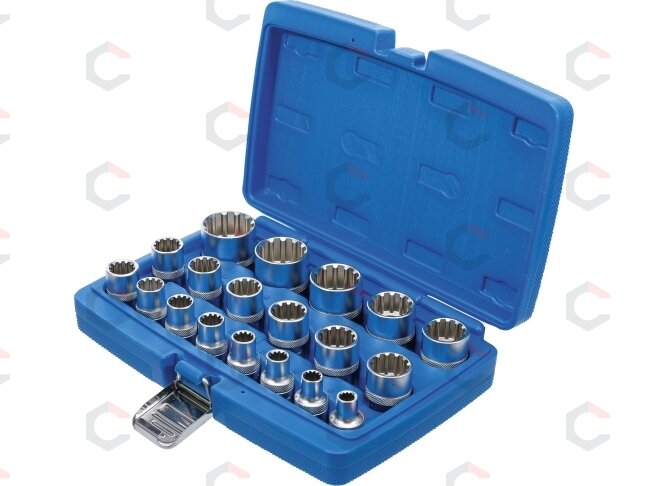Daugiafunkcinių galvučių rinkinys | 12,5 mm (1/2") | 19 vnt. (2152) 3 Daugiafunkcinių galvučių rinkinys | 12,5 mm (1/2") | 19 vnt. (2152) 3