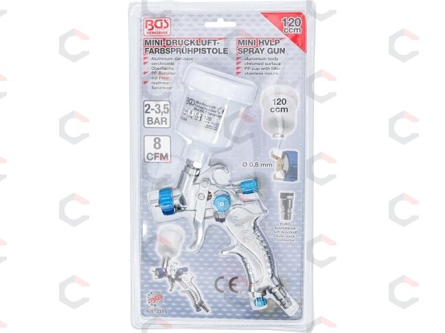 Dažymo pistoletas mini | Ø 0.8mm | 120 cm³ (3315) 5