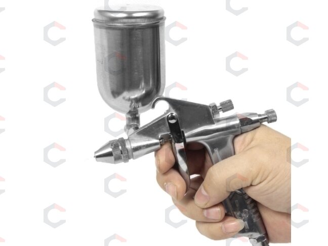 Dažymo pistoletas su šoniniu bakeliu | 200 ml | Ø 0.5 mm (K-3F) 6 Dažymo pistoletas su šoniniu bakeliu | 200 ml | Ø 0.5 mm (K-3F) 6