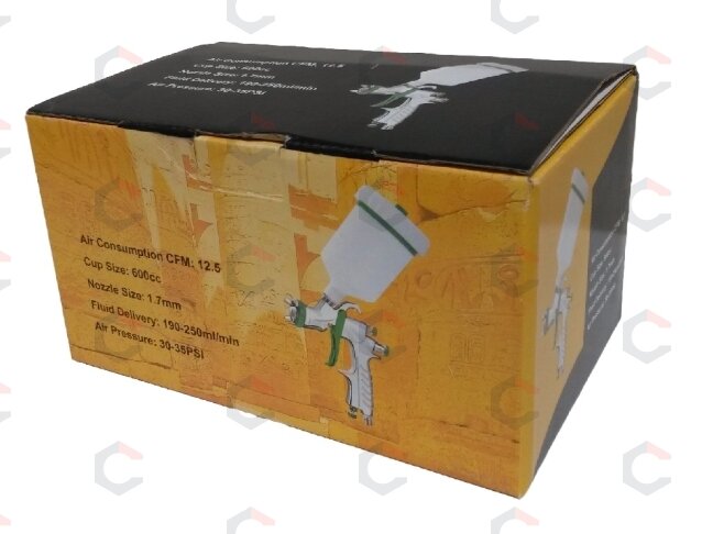 Dažymo pistoletas žemo slėgio HVLP Ø1.7mm (HVLP2007) 1