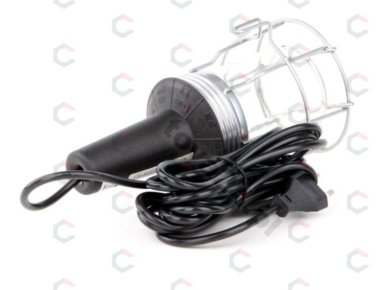 Darbo lempa "Classic" 230V metalinės grotelės, 5 m laidas (82714) 2