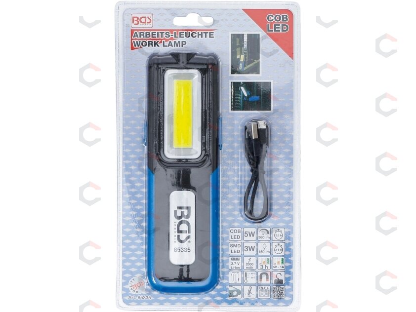 Darbo lempa akumuliatorinė | COB LED | 360 Lm (85335) 6