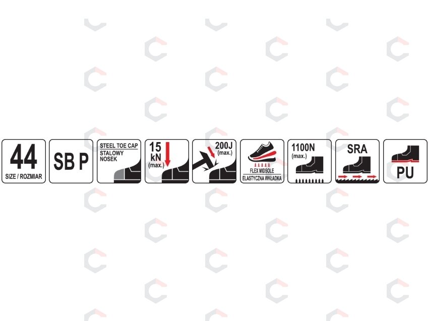 Darbiniai sportbačiai lengvi | PAEIRS SBP | 44 dydis (YT-80646) 11 Darbiniai sportbačiai lengvi | PAEIRS SBP | 44 dydis (YT-80646) 11