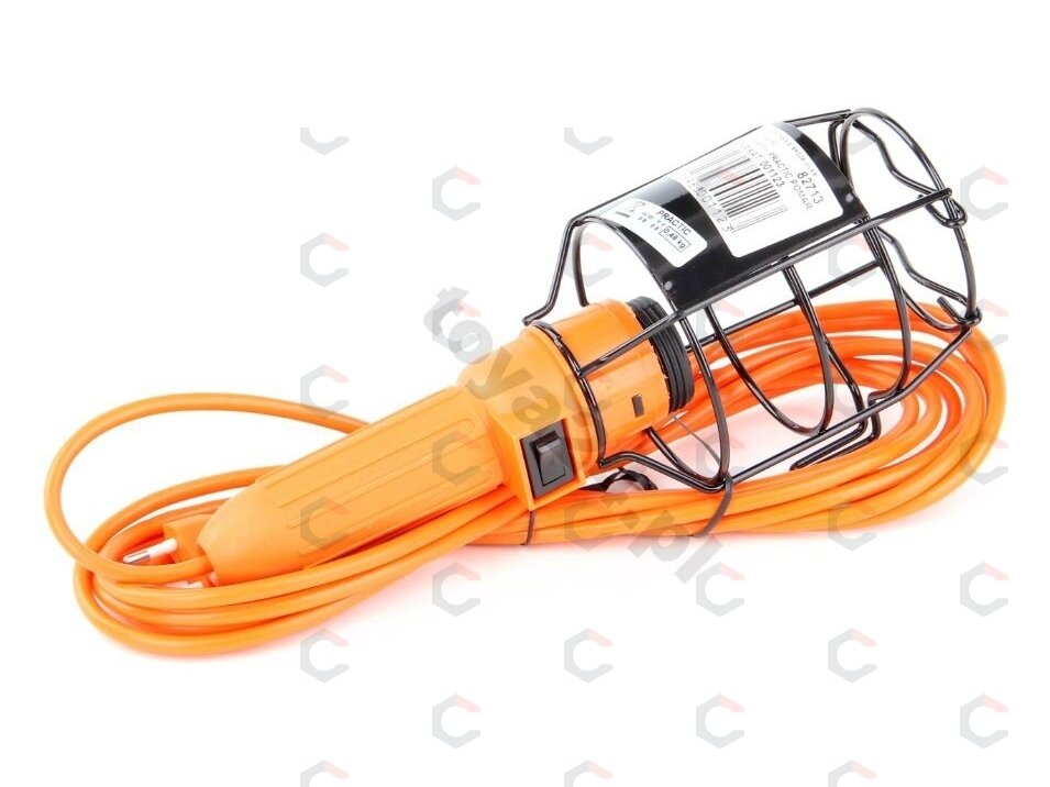 Darbo lempa "practic" 230V, 100W, metalinės grotelės, jungiklis, 5 m laidas (82713) 3 Darbo lempa "practic" 230V, 100W, metalinės grotelės, jungiklis, 5 m laidas (82713) 3