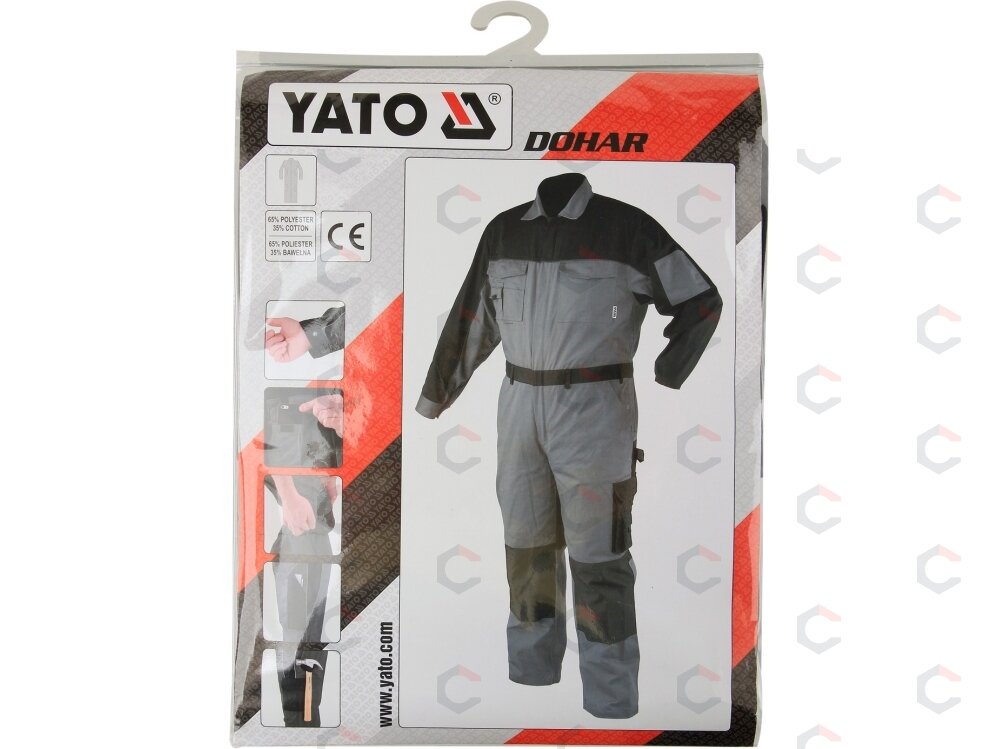 Darbinis kombinezonas pilkas XL dydis (YT-80423) 3 Darbinis kombinezonas pilkas XL dydis (YT-80423) 3