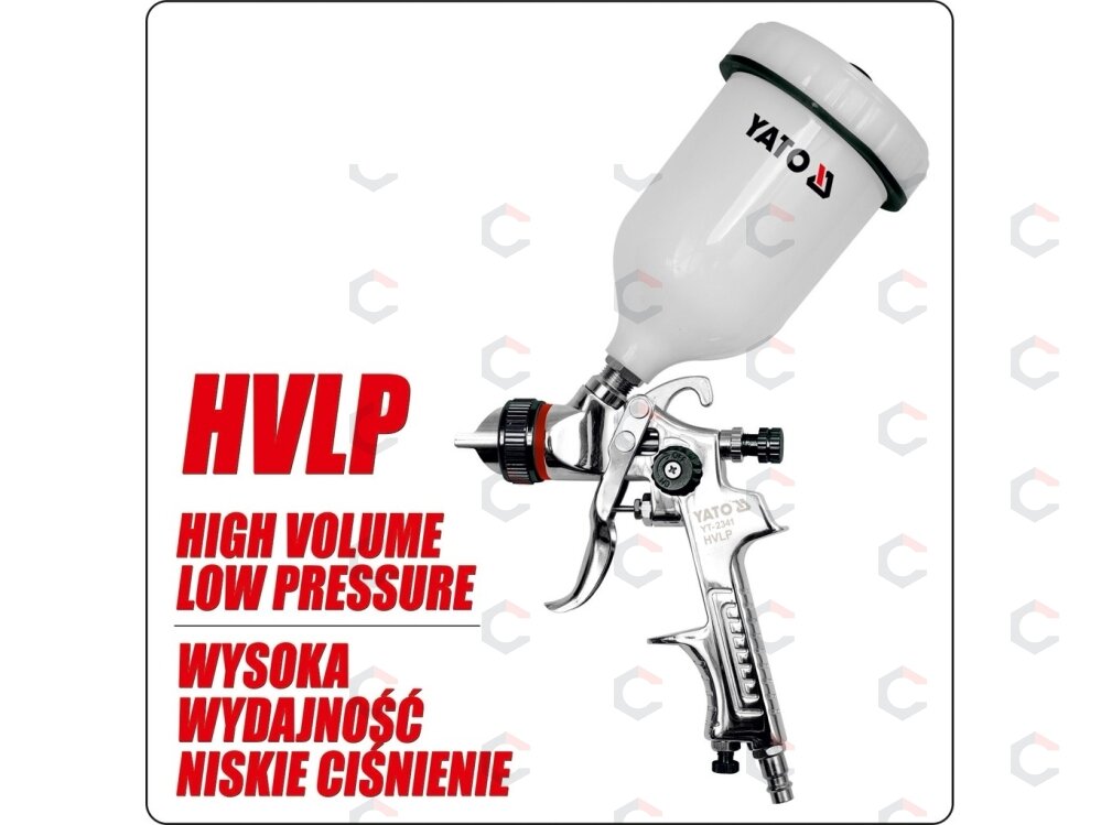 Dažymo pistoletas | HVLP | 600 cm³ | Ø 1.5 mm (YT-2341) 2 Dažymo pistoletas | HVLP | 600 cm³ | Ø 1.5 mm (YT-2341) 2