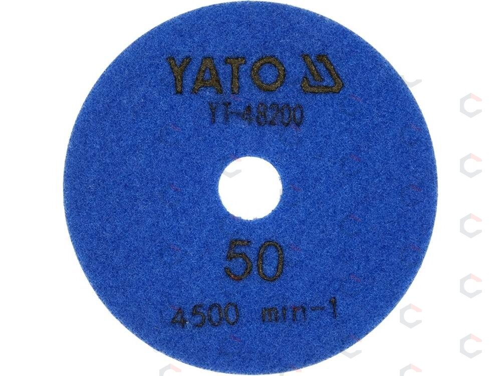 Deimantinis šlifavimo poliravimo diskas akmens masei granitui betonui | 100 mm | P50 (YT-48200) 1