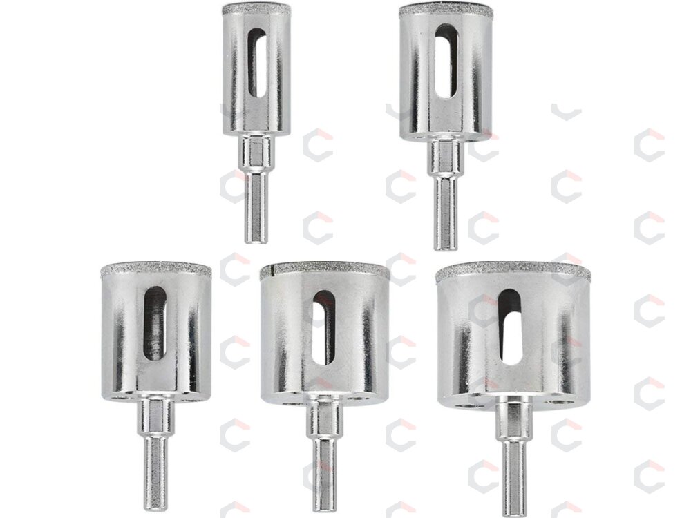Deimantinių karūnų rinkinys | 25-41 mm | 5 vnt. (DHD05) 4 Deimantinių karūnų rinkinys | 25-41 mm | 5 vnt. (DHD05) 4