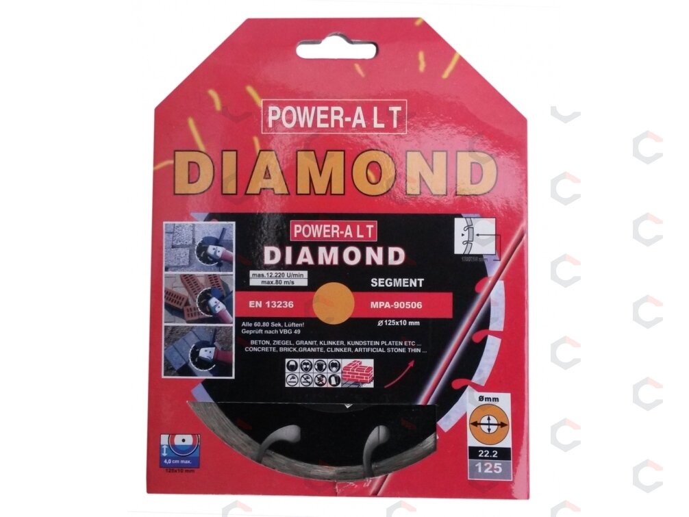 Deimantinis pjovimo diskas | 125 mm (PA0125) 1 Deimantinis pjovimo diskas | 125 mm (PA0125) 1