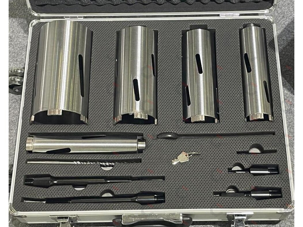 Deimantinių šerdies grąžtų rinkinys | 170 mm | 13 vnt. (SR002) 6 Deimantinių šerdies grąžtų rinkinys | 170 mm | 13 vnt. (SR002) 6