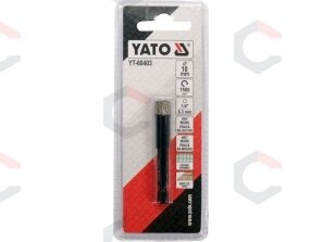Deimantinė karūnėlė | 6,3 mm (1/4") | 10 mm (YT-60403) 2 Deimantinė karūnėlė | 6,3 mm (1/4") | 10 mm (YT-60403) 2