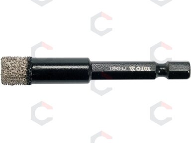 Deimantinė karūnėlė | 6,3 mm (1/4") | 10 mm (YT-60403) Deimantinė karūnėlė | 6,3 mm (1/4") | 10 mm (YT-60403)