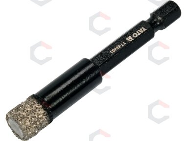 Deimantinė karūnėlė | 6,3 mm (1/4") | 10 mm (YT-60403) Deimantinė karūnėlė | 6,3 mm (1/4") | 10 mm (YT-60403)