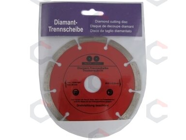 Deimantinis pjovimo diskas 125mm X1.2X1.8X7.0 (CR0125) Deimantinis pjovimo diskas 125mm X1.2X1.8X7.0 (CR0125)