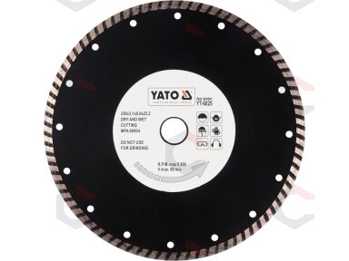 Deimantinis pjovimo diskas turbo HS 230 mm (YT-6025)