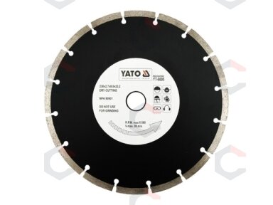 Deimantinis segmentinis pjovimo diskas | 230 mm (YT-6005) Deimantinis segmentinis pjovimo diskas | 230 mm (YT-6005)