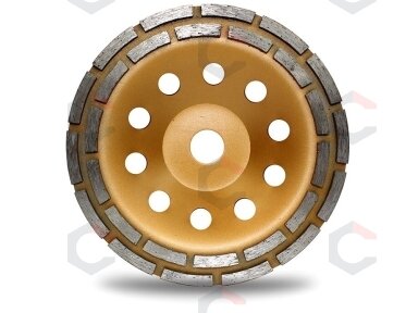Deimantinis šlifavimo diskas | lėkštės tipo | dviejų eilių | 22.2x180 mm (DR0180B) Deimantinis šlifavimo diskas | lėkštės tipo | dviejų eilių | 22.2x180 mm (DR0180B)