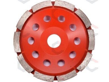 Deimantinis šlifavimo diskas | lėkštės tipo | M14x125 mm (YT-60322) Deimantinis šlifavimo diskas | lėkštės tipo | M14x125 mm (YT-60322)