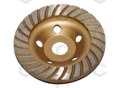 Deimantinis šlifavimo diskas | lėkštės tipo | turbo | 22.2x125 mm (DB0125B) Deimantinis šlifavimo diskas | lėkštės tipo | turbo | 22.2x125 mm (DB0125B)