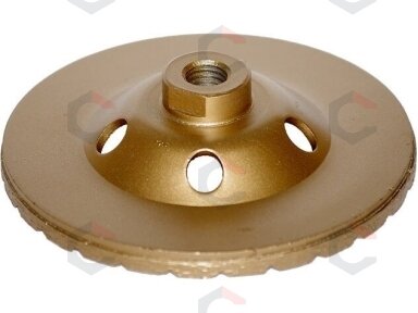 Deimantinis šlifavimo diskas | lėkštės tipo | turbo | M14x125 mm (DB0125A) Deimantinis šlifavimo diskas | lėkštės tipo | turbo | M14x125 mm (DB0125A)