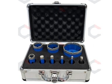 Deimantinių karūnų grąžtų rinkinys | M14 | 6 - 68 mm (H5504) Deimantinių karūnų grąžtų rinkinys | M14 | 6 - 68 mm (H5504)