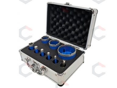 Deimantinių karūnų grąžtų rinkinys | M14 | 6 - 68 mm (H5504) Deimantinių karūnų grąžtų rinkinys | M14 | 6 - 68 mm (H5504)