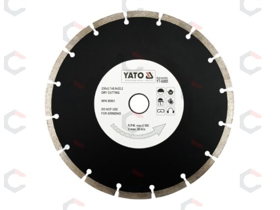 Deimantinis segmentinis pjovimo diskas | 230 mm (YT-6005) 1 Deimantinis segmentinis pjovimo diskas | 230 mm (YT-6005) 1