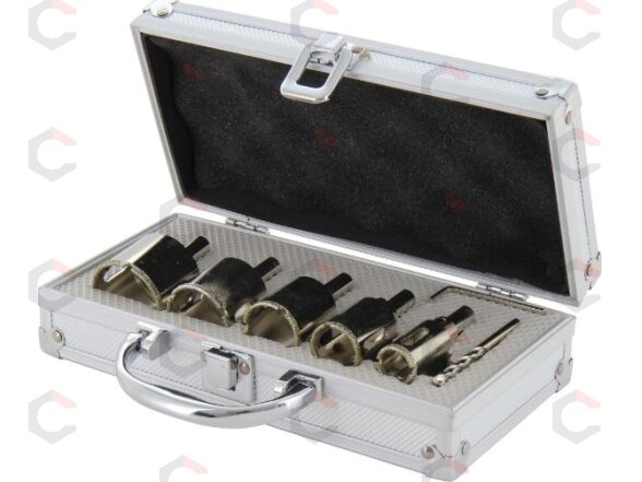 Deimantinių karūnų rinkinys | 25-41 mm | 5 vnt. (DHD05) 3 Deimantinių karūnų rinkinys | 25-41 mm | 5 vnt. (DHD05) 3