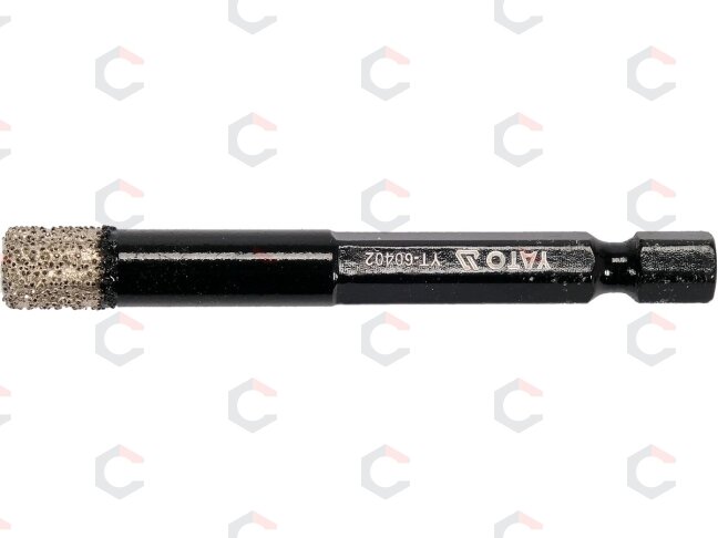 Deimantinė karūnėlė | 6,3 mm (1/4") | 8 mm (YT-60402) 1 Deimantinė karūnėlė | 6,3 mm (1/4") | 8 mm (YT-60402) 1